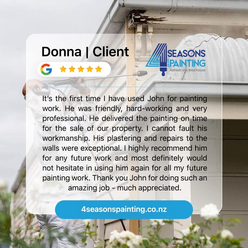 Client Testimonial for 4 Seasons Painting